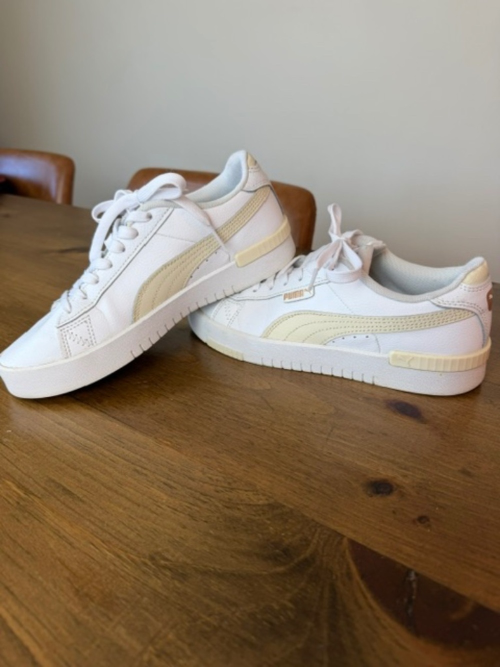 Puma Jada Renew Low Sneakers White and Cream 7.5